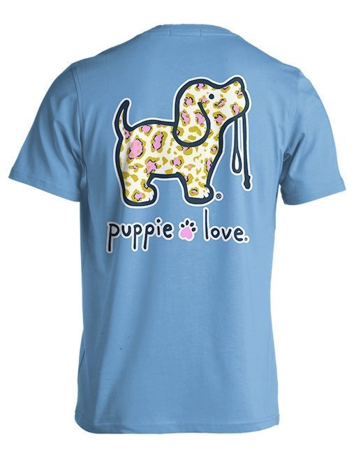 Puppie Love Leopard Pup Short Sleeve T-Shirt by Maryland Brand