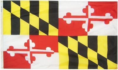 Maryland Flag 3'x5' Nylon by Annin Flagmakers
