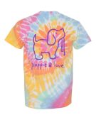 Puppie Love Pup Tie Dye Short Sleeve T-Shirt by Maryland Brand