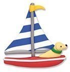 Dog in Sailboat - Resin Magnet by Cape Shore