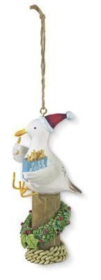 Seagull with Fries - Christmas Ornament