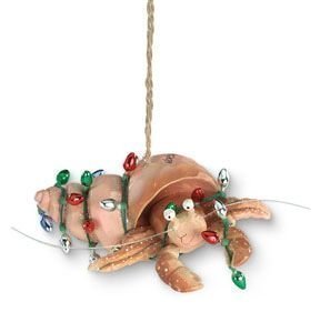 Hermit Crab with Lights Christmas Ornament