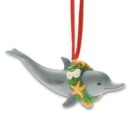Dolphin Wreath - Christmas Ornament by Cape Shore