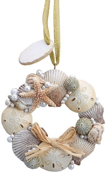 Shell Wreath - Christmas Ornament by Cape Shore