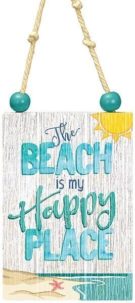 The Beach is my Happy Place - Christmas Ornament