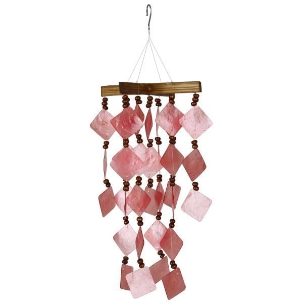 Diamond Capiz Chime - Red by Woodstock Chimes-127850