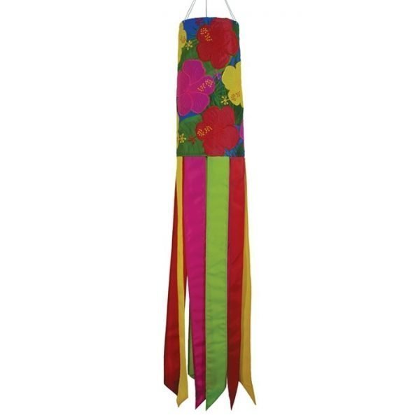 Tropical Flowers 40" Windsock by In The Breeze-0