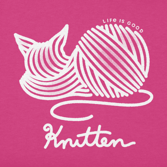 Knitten Women's Pink Crusher Vee by Life Is Good-127729