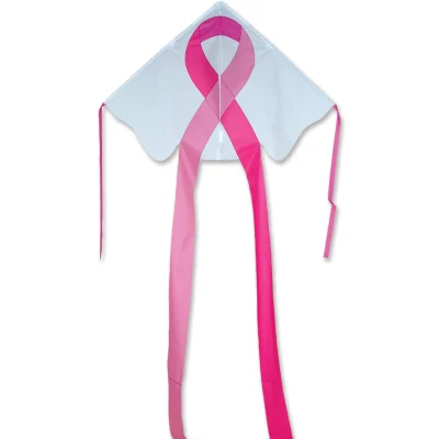 Pink Ribbon Large Easy Flyer Single Line Delta Kite by Premier