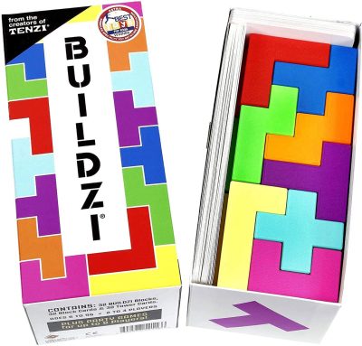 BUILDZI by TENZI - The Fast Stacking Building Block Game for The Whole Family