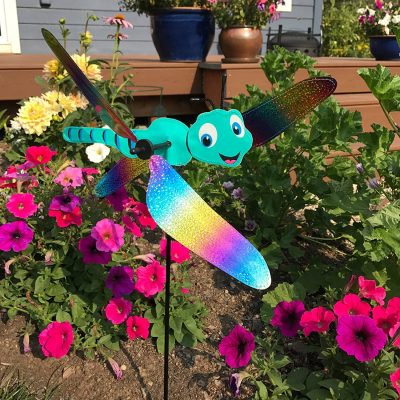 Dragonfly Yard Garden Whirligig Wind Spinner by In the Breeze