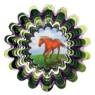 Horse Animated Metal Wind Spinner by Spinfinity - 12" Diameter