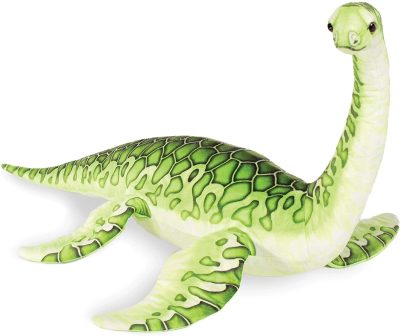 Plesiosaurus Realistic Soft Plush Dinosaur Toy by Real Planet - Green 28"