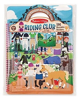 Deluxe Puffy Sticker Activity Book- Riding Club