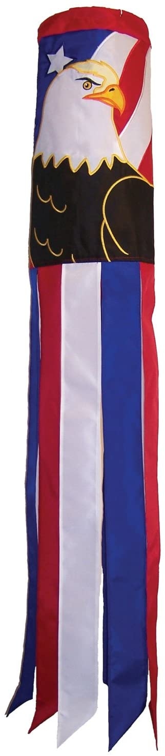 Patriotic Eagle Windsock - 40" - by In The Breeze