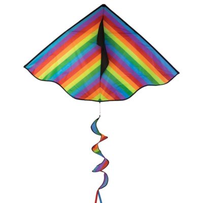 RAINBOW STRIPE 72" DELTA WITH SPINNING TAIL BY IN THE BREEZE