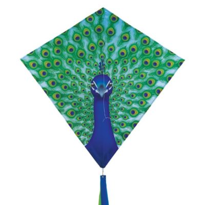Peacock Diamond Kite by In The Breeze - 30"