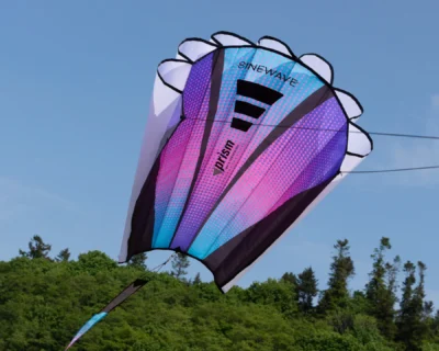 Sinewave Single Line Kite By Prism - Ultraviolet Closeup