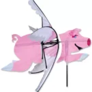 Flying Pig Yard Garden Spinner by Premier - 30"