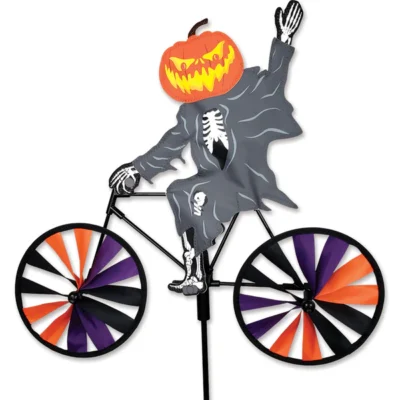 Pumpkin Head Ghost on Bike/Bicycle Spinner by Premier